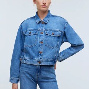 Madewell button front denim jacket